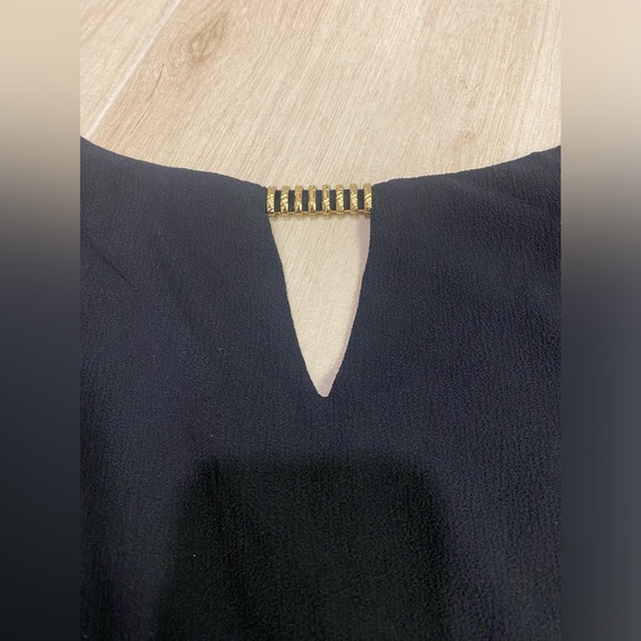 Black Dress with Gold Detail - Picture 2 of 2